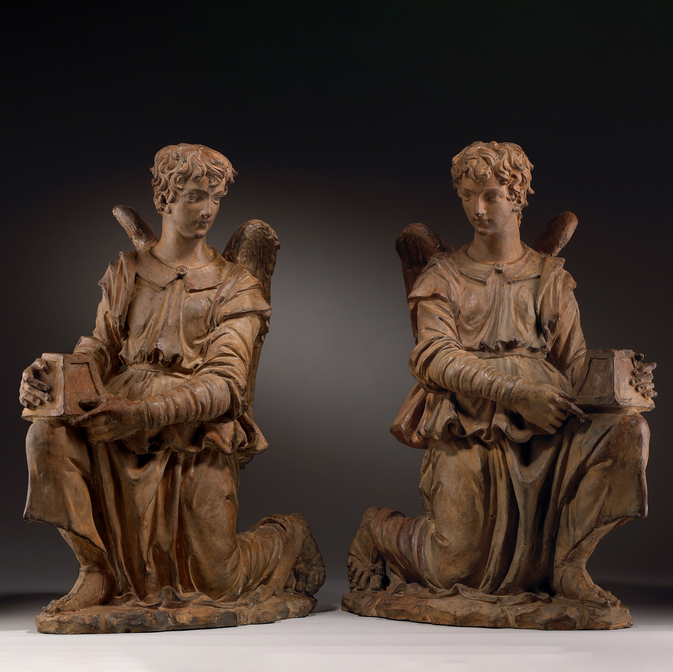 A Pair of Angels as Candle-bearers