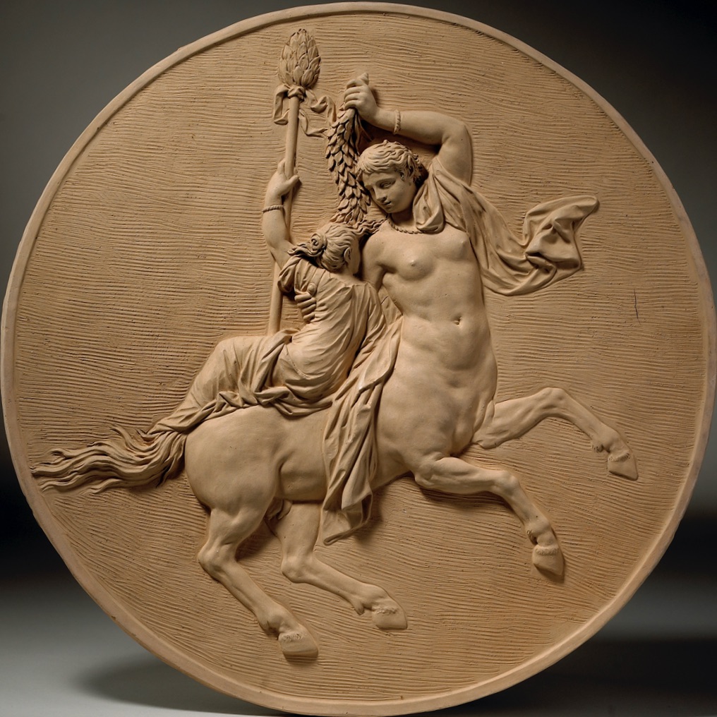 A female Centaur with a Bacchante & a male Centaur with a Bacchante