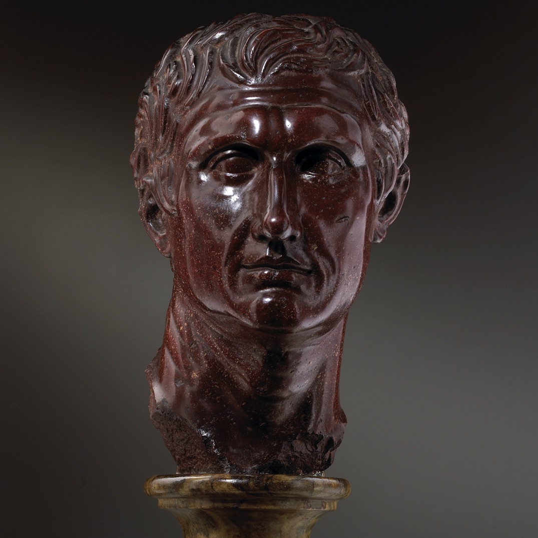 Porphyry Head of the Greek Playwright Menander