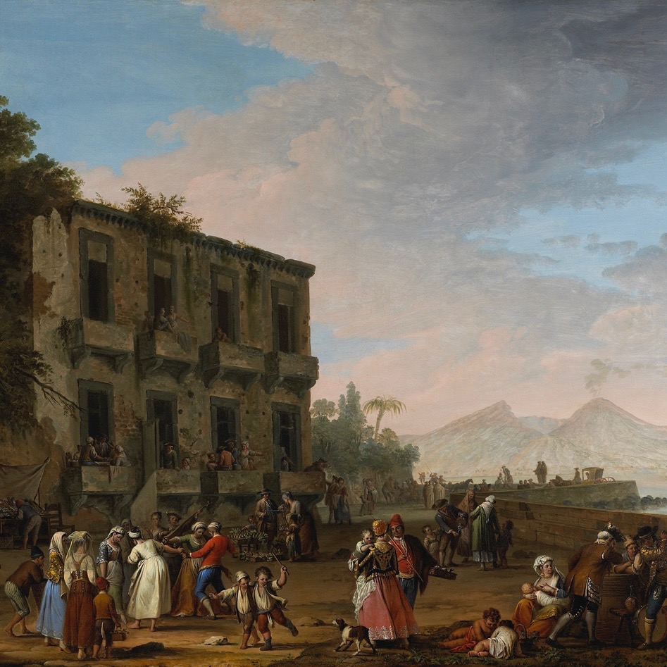 View of the Bay of Naples with Vesuvius from Posillipo