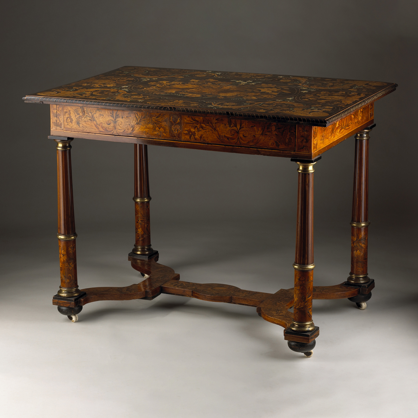 20. Marquetry Side Table